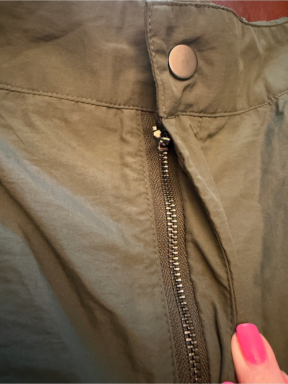 HALARA Olive Green Wide-Leg Cargo Trousers - Picture 8 of 9